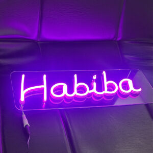 "Golden Paper Prints custom neon lights for home, office, shop, and event décor in Sharjah, Dubai, UAE."