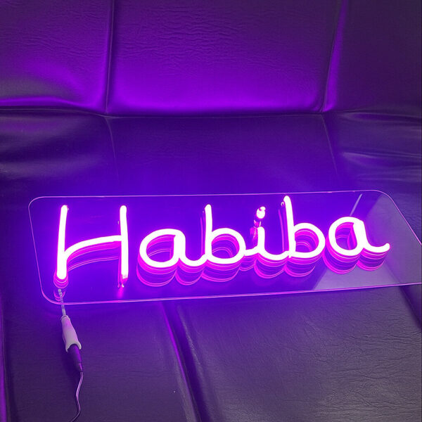 "Golden Paper Prints custom neon lights for home, office, shop, and event décor in Sharjah, Dubai, UAE."