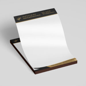 Golden Paper Prints custom printed letterhead for businesses and professionals in Sharjah, Dubai, UAE.