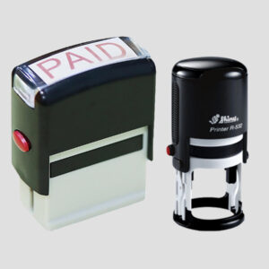 Golden Paper Prints custom office stamp – self-inking and rubber stamp in Sharjah, Dubai, UAE.